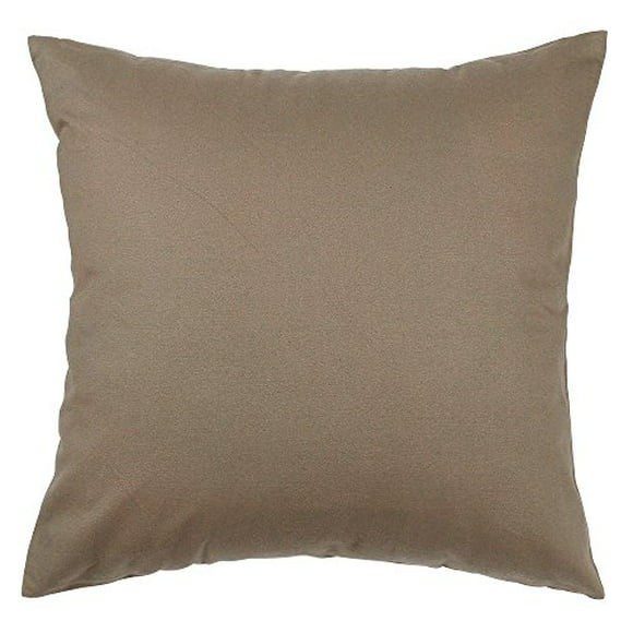 TangDepot Handmade Decorative Solid 100% Cotton Canvas Throw Pillow Covers/Pillow Shams, 14x14, Deep Yellow 